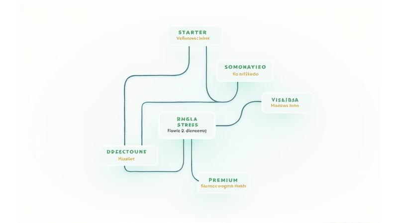 Matriz de recomendación de paquetes de servicios AlmaVibra basada en objetivos: salud general, gestión del estrés, alto rendimiento y bienestar familiar.